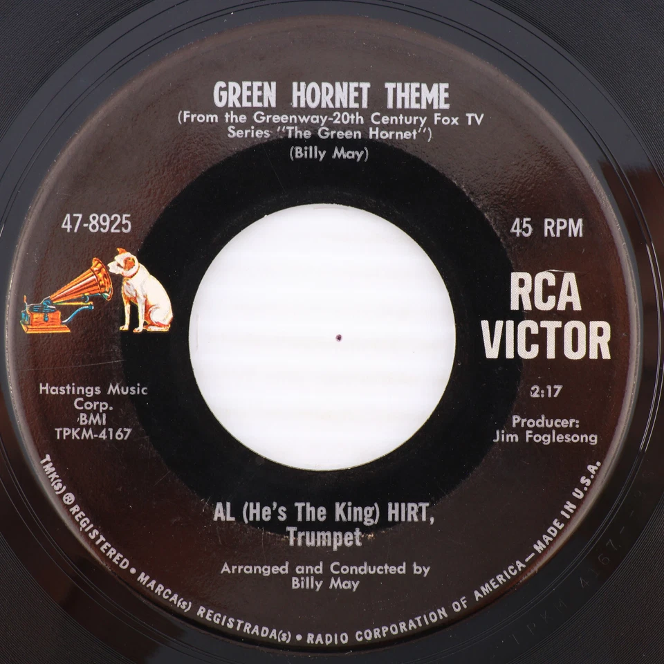 Al Hirt – Green Hornet Theme / Strawberry Jam - 1966 45 rpm 7" Record 47-8925 Foto 1 de 4