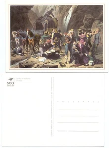 102268 - Postkutschen-Überfall im Höllental, um 1850 - alte Künstlerkarte - Imagen 1 de 1