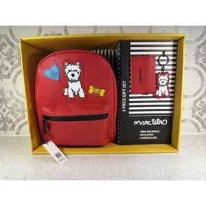Marc Tetro 3 Pc Gift Set Mini Backpack,keychain,cardholder - Picture 1 of 10