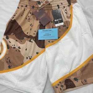MITCHELL & NESS ATL ATLANTA HAWKS CAMO REFLECTIVE SWINGMAN SHORTS SZ Small New - Picture 1 of 9