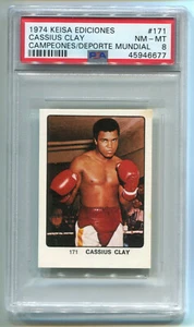 1974 Keisa Campeones 171 Cassius Clay Muhammad Ali PSA 8 NM-Mint NQ Boxing Card - Picture 1 of 2