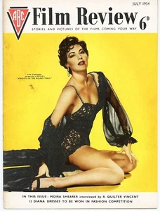 Ava Gardner Film Review Magazine 1954 Complete Vintage Gorgeous Cover - Picture 1 of 4