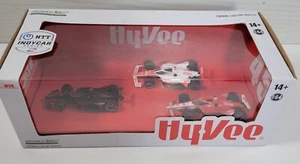 Paquete de 3 autos HyVee Indycar 1/64 | Jack Harvey Greenlight coleccionable ~ NUEVO - Imagen 1 de 5