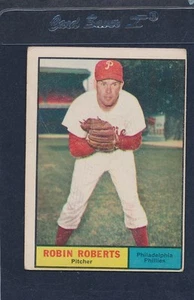 1961 Topps #020 Robin Roberts Phillies VG 61T20-21116-4 - Foto 1 di 1
