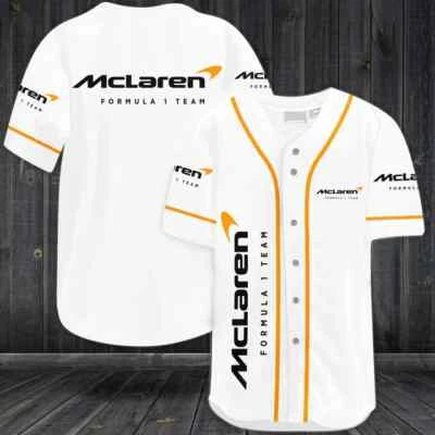 FAN LIFE APPAREL F1 Mclaren Lando Norris Miami Baseball Style Fan's T Shirt NEW