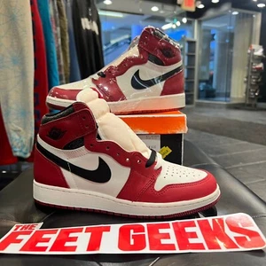 Air Jordan 1 High Og Chicago Lost And Found Size 5.5y Grade School Shoes - Picture 1 of 5