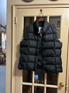 Goose Down Filled Warm Black Puffer Vest By Eddie Bauer For Women XL - Picture 1 of 21