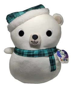 SQUISHEES SNOWY THE POLAR BEAR CUDDLY 12"PLUSH SOFT TOY ALDI 2023 + TAGS - Picture 1 of 18