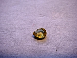 Yellow Sapphire Gemstone Pear Cut 4 x 2.5 mm 0.15 carat Gem  Natural Sapphire - Picture 1 of 3