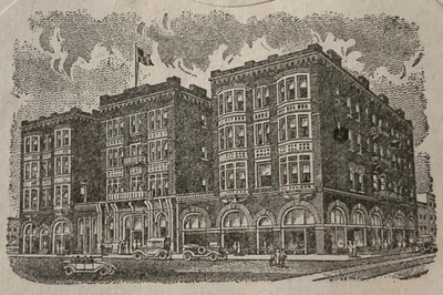 Hotel Palmer Ad cover- Paducah, KY - 1934; Addressed to Babe Ruth - Image 1 of 4