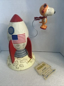Jim Shore Peanuts The Beagle Has Landed Snoopy Astronaut 6005948 Enesco 2019 Tag - Picture 1 of 12
