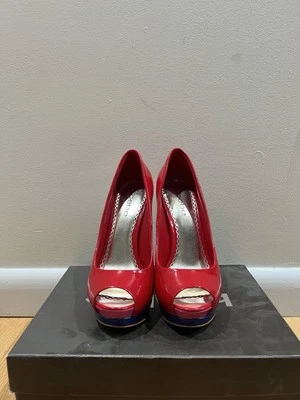 Bomba de plataforma Bebe Ope Toe - roja talla 6 Foto 1 de 4