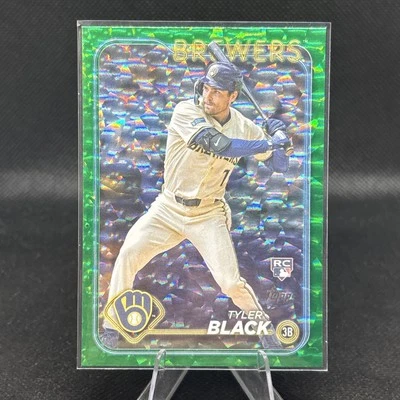 Tyler Black 2024 Topps Update Series Green Foil /499 #US144 RC Brewers - Image 1 of 2