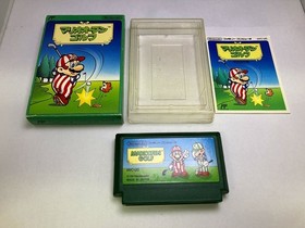 Used AB Mario Open Golf Famicom cartridge, tested, some wear