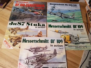 Squadron Signal German Aircraft Stuka Bf 109 Bf 110 Bf 210 In Action SC - Picture 1 of 1