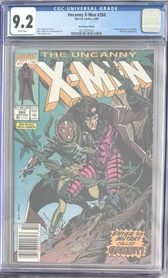 UNCANNY X-MEN #266 CGC 9.2 Newsstand Edition 1st Full App Gambit White Pgs! - Image 1 of 3