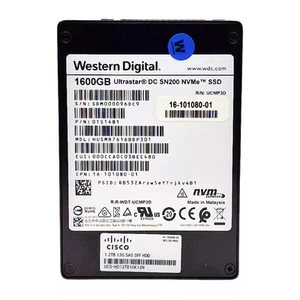 Cisco (16-101080-01) - SSD da 1,6 TB (SFF 2,5 pollici) U.2 PCIe 3.0 NVMe - Foto 1 di 3