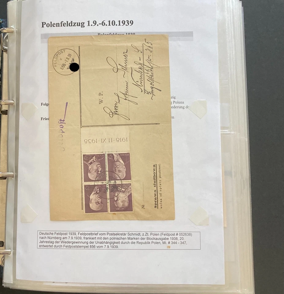 Einmaliger Bestand Deutsche Feldpost 1933–1945, Polen bis Russland...Teil 1 - Bild 1 von 1