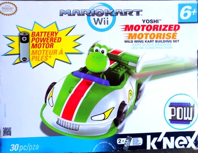 K'Nex Yoshi Motorized Mario Kart Building Set Wii Wild Wing 30 pc 2012 sealed - Image 1 of 4