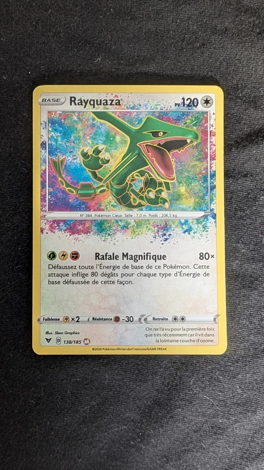 Carte Pokemon Rayquaza 138/185 - Photo 1/4