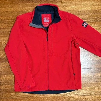 Chick Fil A Oobe Team Style Softshell Jacket Mens Large Red Zip Up Performance - Image 1 of 4