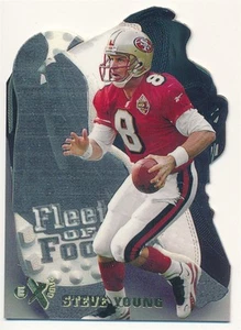 STEVE YOUNG 1997 E-X2000 #17 FLEET OF FOOT DIE CUT SAN FRANCISCO 49ERS RARE SP - Bild 1 von 2