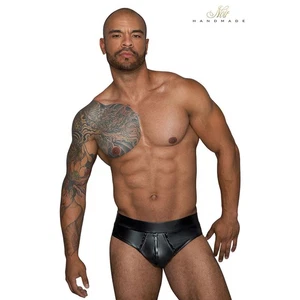 Short sexy zippé H065 - NOIR HANDMADE - Imagen 1 de 8