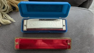 Vintage Session Harmonica Key C Original Box Plus Unbranded Harmonica - Picture 1 of 5