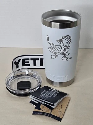 YETI Notre Dame Lucha Hockey Irlandés 20 OZ Vaso Juego Exclusivo Copa Blanca NUEVO Foto 1 de 4