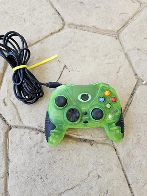 Original Xbox Controller Pelican Green Model PL 2023 Remote Green System plug  - Image 1 of 4