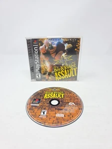 WCW Backstage Assault PlayStation 1 PS1 completo di manuale e scheda reg CIB  - Foto 1 di 9