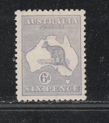1913 6d Greyish Blue Roo BW 17B $350 MH RARE SHADE - Image 1 of 2