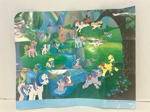 1986 Hasbro Vintage My Little Pony Poster 11” X 9” Has Torn Corner - Picture 1 of 10