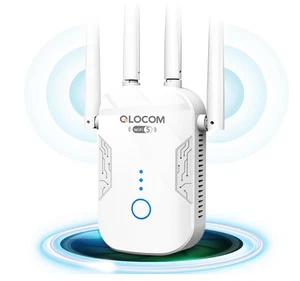 QLOCOM 1200Mbps WiFi repetidor amplificador WiFi de doble banda 2,4GHz 5GHz *SIN EMBALAJE ORIGINAL* - Imagen 1 de 6