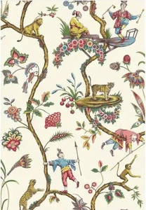 NuWallpaper x Scalamandre Multicolor White Chinoise Exotique Self Adhesive Wa... - Picture 1 of 1