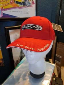 Vtg FREIGHTLINER Red Semi Trucker Embroidered Hat! NWT! RARE - Picture 1 of 5
