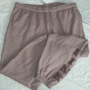 Victoria's Secret Pink XXL Braun Jogginghose Patchwork Logo Campus Jogger Pant - Bild 1 von 7