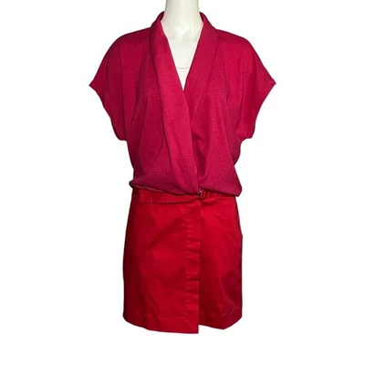 Vestido para mujer Lacoste rosa rojo envolvente polo golf tenis logotipo talla 46 (14, L) nuevo con etiquetas Foto 1 de 4
