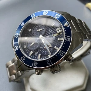 Orologio Uomo Originale Rotary Cronografo Diver Designer GB00648/05 Blu Data - Foto 1 di 15