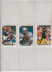 1991 UPPER DECK/DOMINO'S FOOTBAL COMPLETE 50-CARD QUATERBACK CHALLENGE SET - Picture 1 of 1