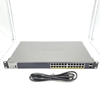 NETGEAR 26-Port PoE Gigabit Ethernet Smart Switch (GS724TP) - Image 1 of 3