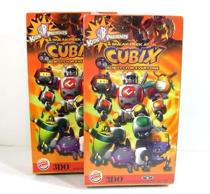 CUBIX Robots for Everyone Sneak Peek VHS Video Movie WB BURGER KING SEALED +1 - Imagen 1 de 3