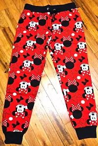 New Disney Minnie Mouse Ladies/Teens Elastic Jogger/Leggins/Pajama Pants Size M - Picture 1 of 6