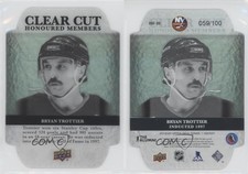 2019-20 Upper Deck Clear Cut Honoured Members Update /100 Bryan Trottier HOF