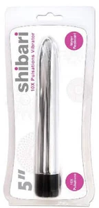 Shibari 10X Pulsations Vibrator 5in Silver - Picture 1 of 1
