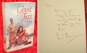 James Houston - Hand-Signed - Ghost Fox - 1st/1st UK with D/J - 1977 - Picture 1 of 15