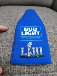 Portabotellas de cerveza Bud Light Super Bowl Atlanta Patriots Rams 2019 - Imagen 1 de 2
