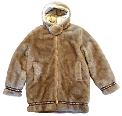 Abrigo de plumón Hansa-Branta Stearns para mujer M esquimal anorak imitación piel cremallera abrigo con capucha Foto 1 de 4