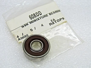 NSK 608DD 608-2RS 8mm X 22mm X 7mm Cuscinetto Sigillato 608DD1MC3 - Foto 1 di 3