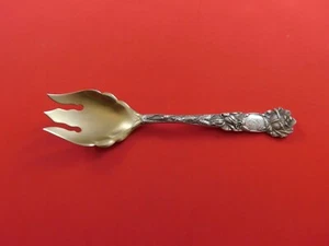 Bridal Rose by Alvin Sterling Silver Ice Cream Fork Gold washed Original 5" - Picture 1 of 1